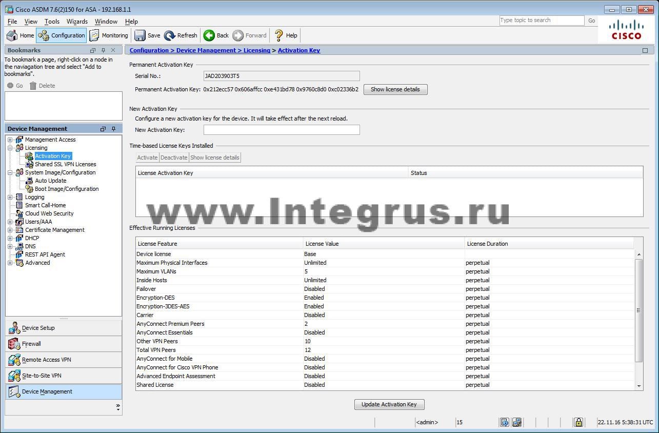 gns3 cisco asa keygen