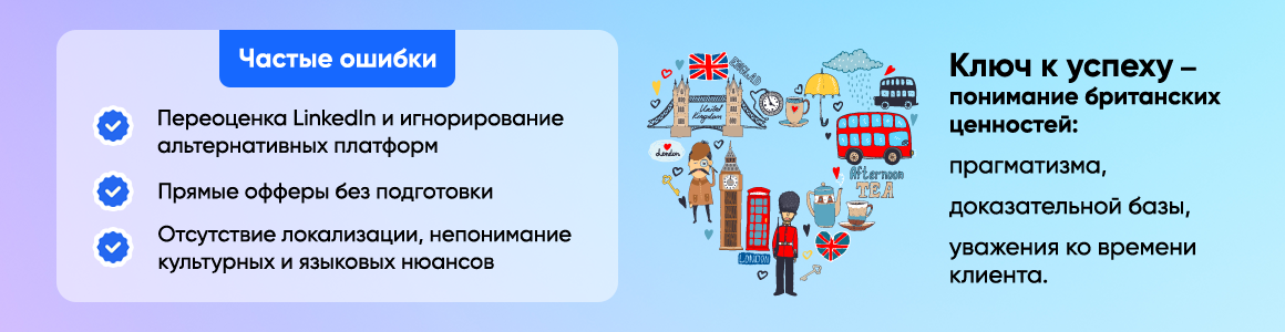 Основные ошибки продвижения на Британию